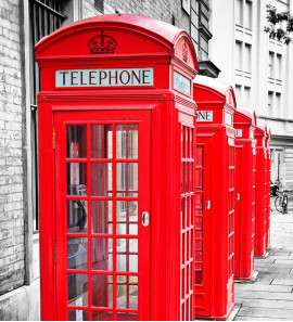 Adesivo de Parede Telefone de Londres
