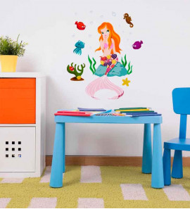 Adesivo de Parede Sereia Adesivo de Parede Sereia
