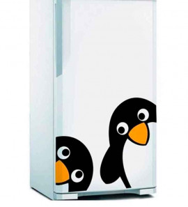 Adesivo para Geladeira Pinguins Amigos