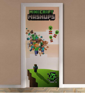 Adesivo de Porta Minecraft