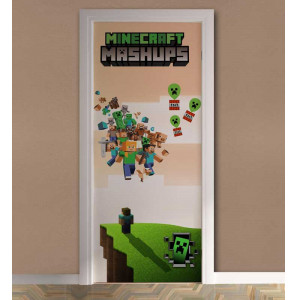 Adesivo de Porta Minecraft