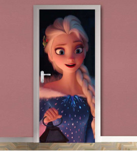 Adesivo de Porta Princesa Frozen 7
