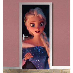 Adesivo de Porta Princesa Frozen 7