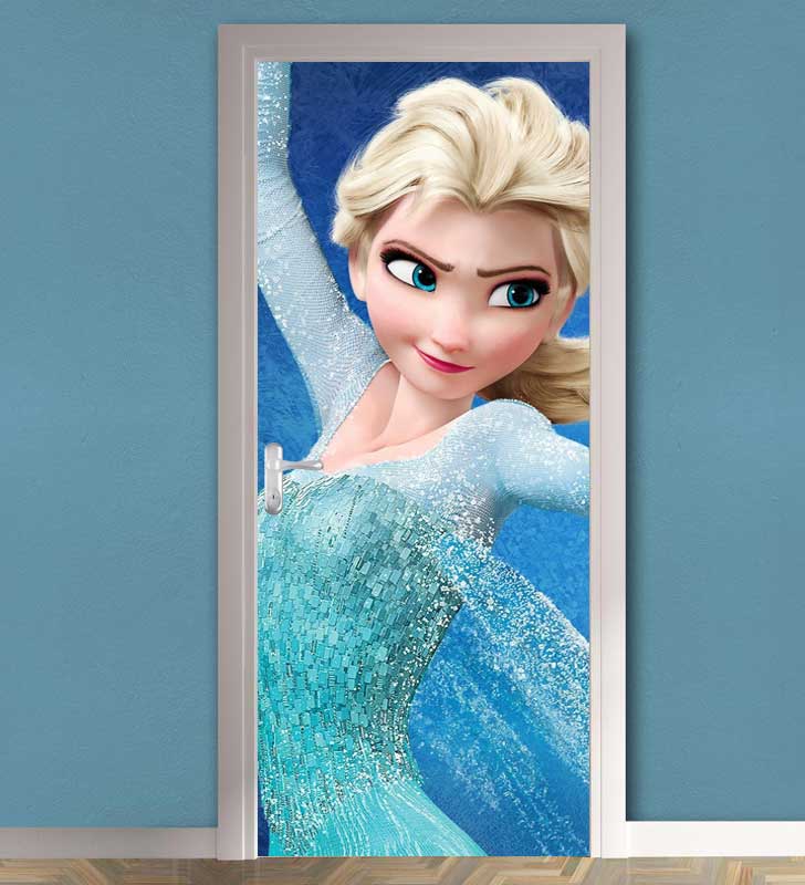 Adesivo de Porta Princesa Frozen 3