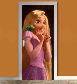 Adesivo de Porta Princesa Rapunzel
