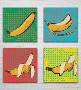Quadro Tela Canvas Bananas